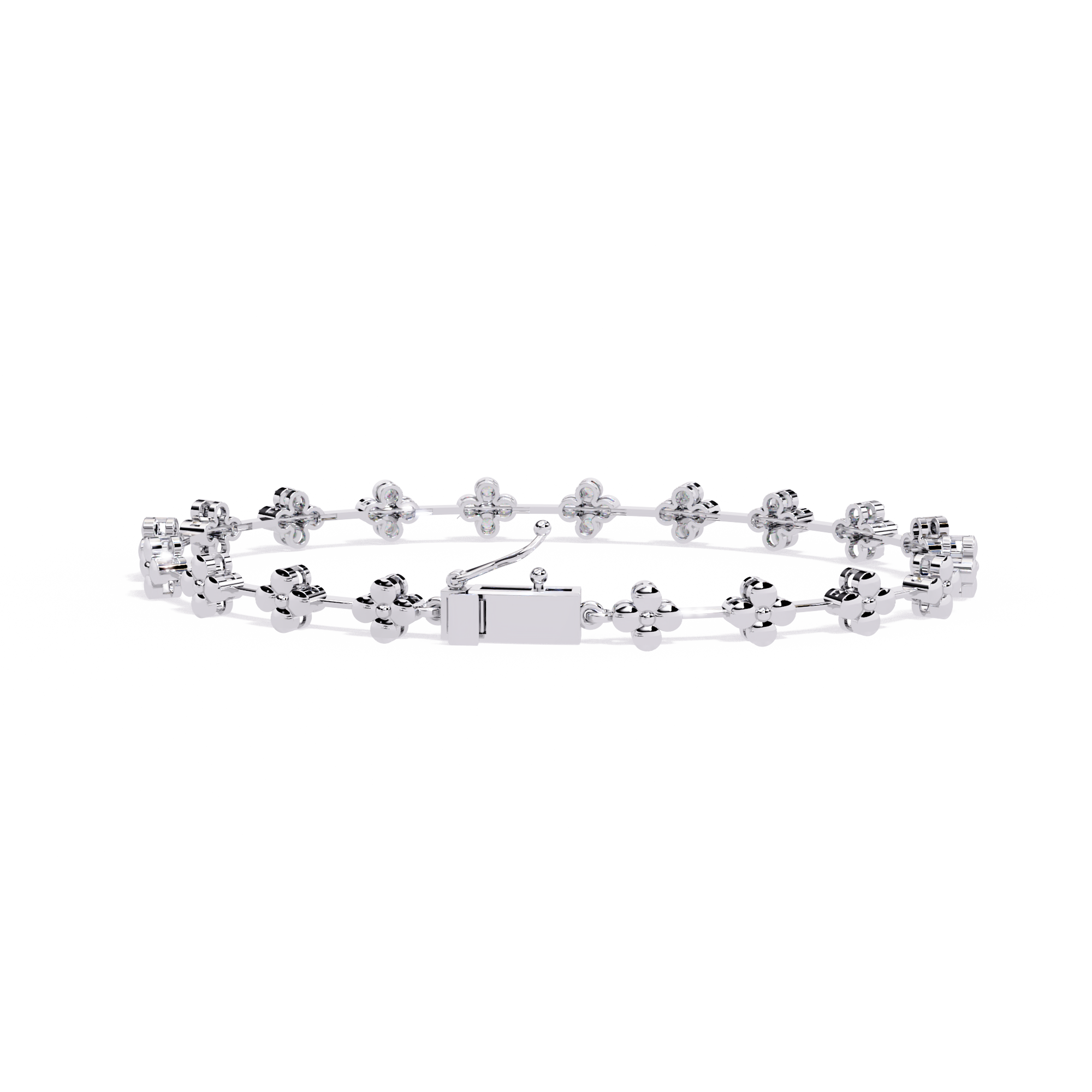 Solitairekart 0.23ct Flora Diamond Tennis Bracelet-HI Color, VS-SI Clarity